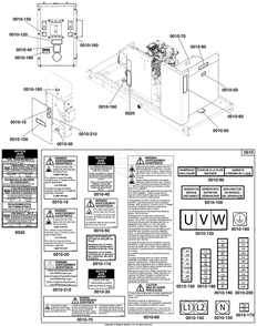 Decals Group - Circuit Protection Diagram and Parts List for 076158-02  Briggs and Stratton Generator